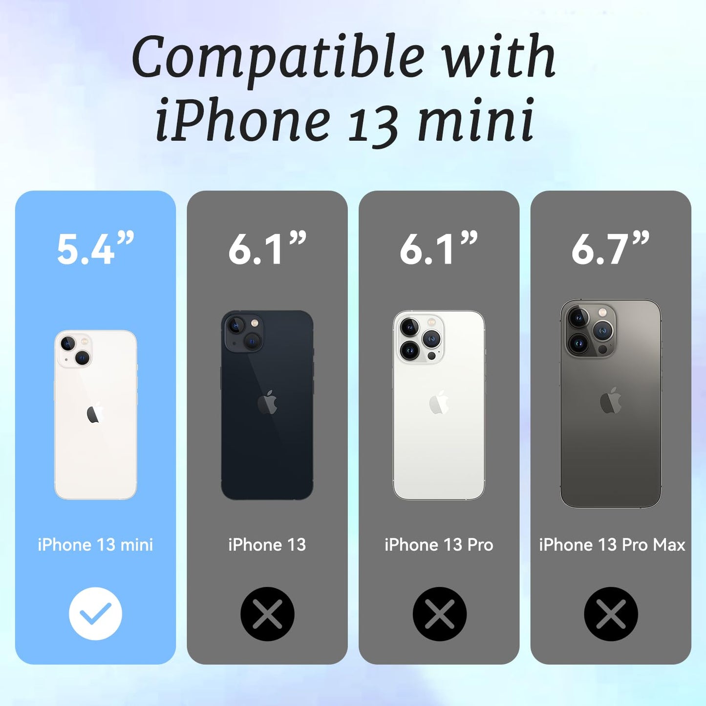 ChiCaseVer for iPhone 13 mini Case,Y2K Citrus Coastal Vintage Style Military-Grade Drop Protection TPU Camera Protection for Women Girls