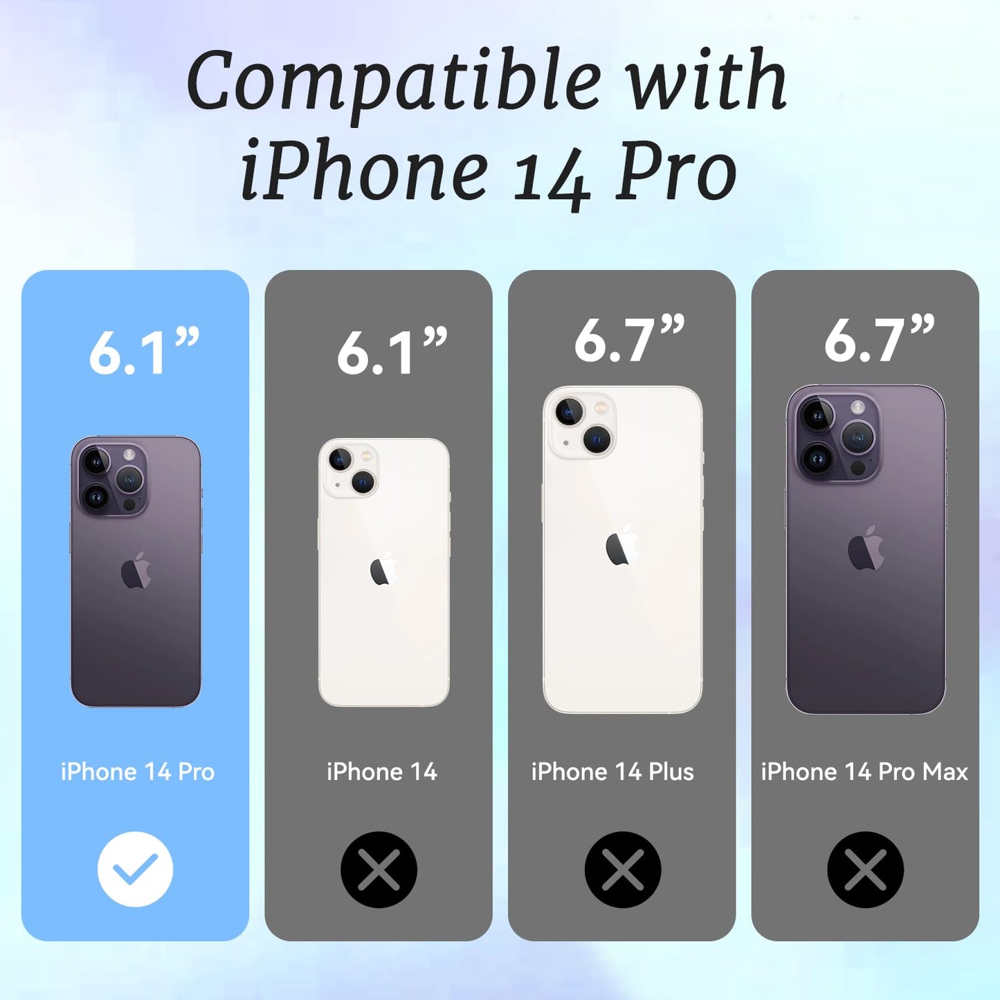 ChiCaseVer for iPhone 14 Pro Case, Coastal Life Pattern with Tropical Collage, Military-Grade Drop Protection, Cute Soft Slim TPU Protective Cover with Camera Protection for Women & Girls