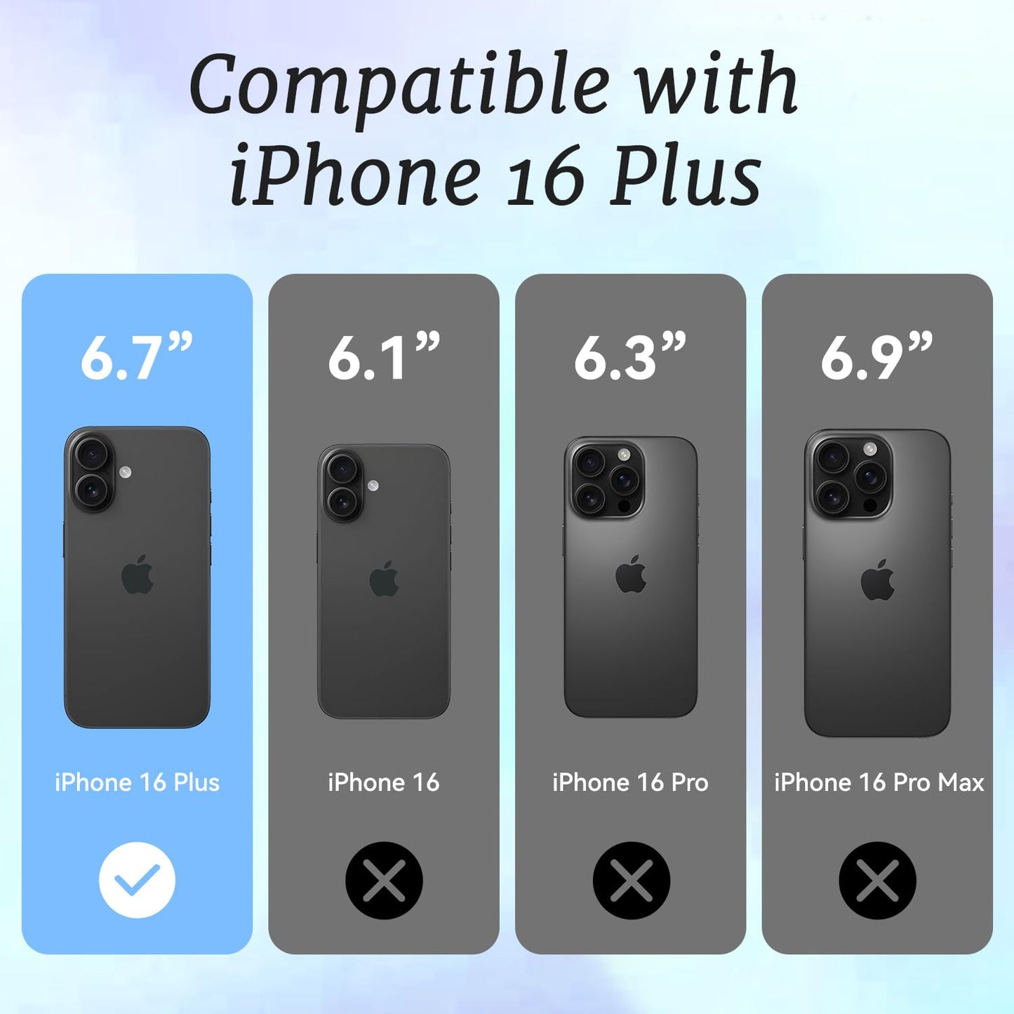 ChiCaseVer for iPhone 16 Plus Case Travel Adventure Collage Pattern Military Grade Drop Protection Cute Slim TPU Cover with Camera Protection for Women Girls Travel Lovers
