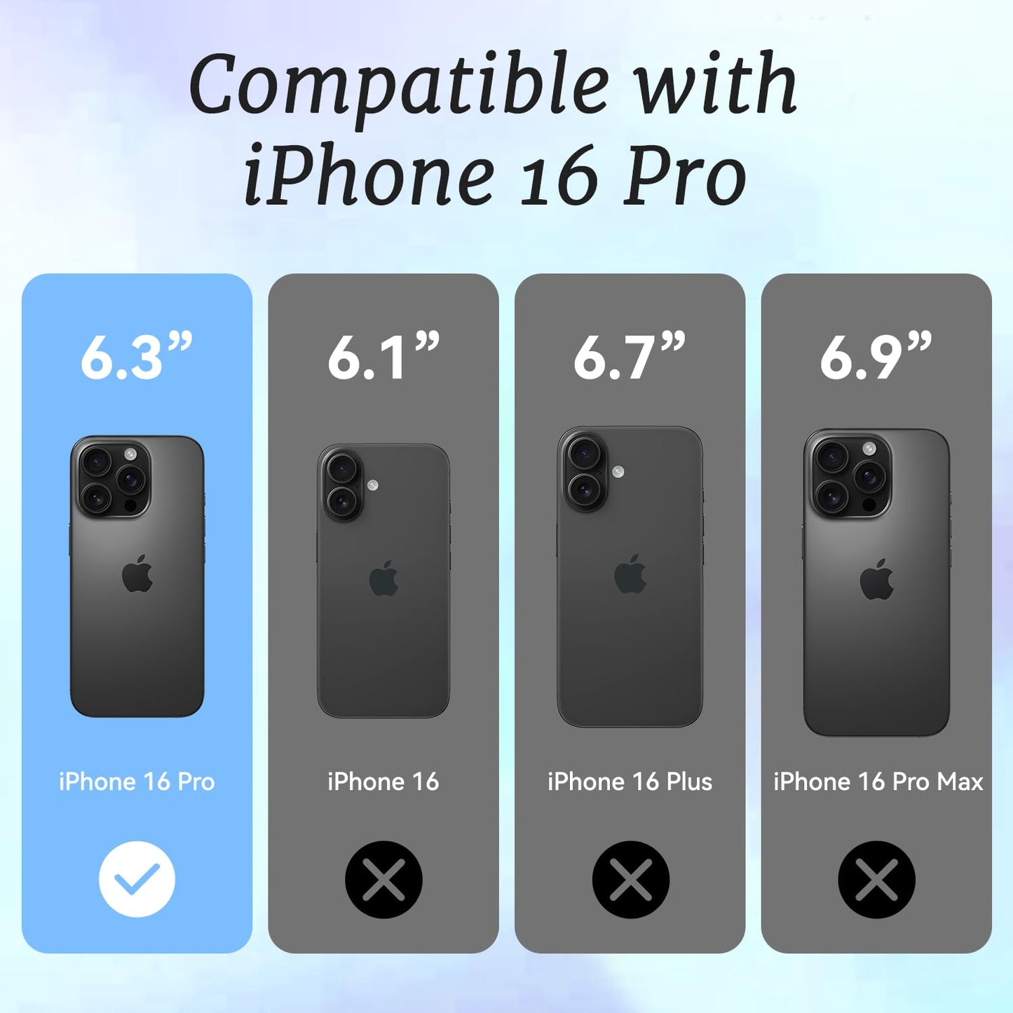 ChiCaseVer for iPhone 16 Pro Case，Y2K Citrus Coastal Vintage Style Military-Grade Drop Protection TPU Camera Protection for Women Girls