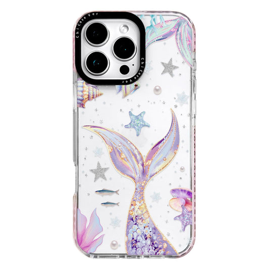 ChiCaseVer for iPhone 14 Case, Magical Mermaid Pattern with Iridescent Tail, Military-Grade Drop Protection, Cute Soft Slim TPU Protective Cover with Camera Protection for Women & Girls