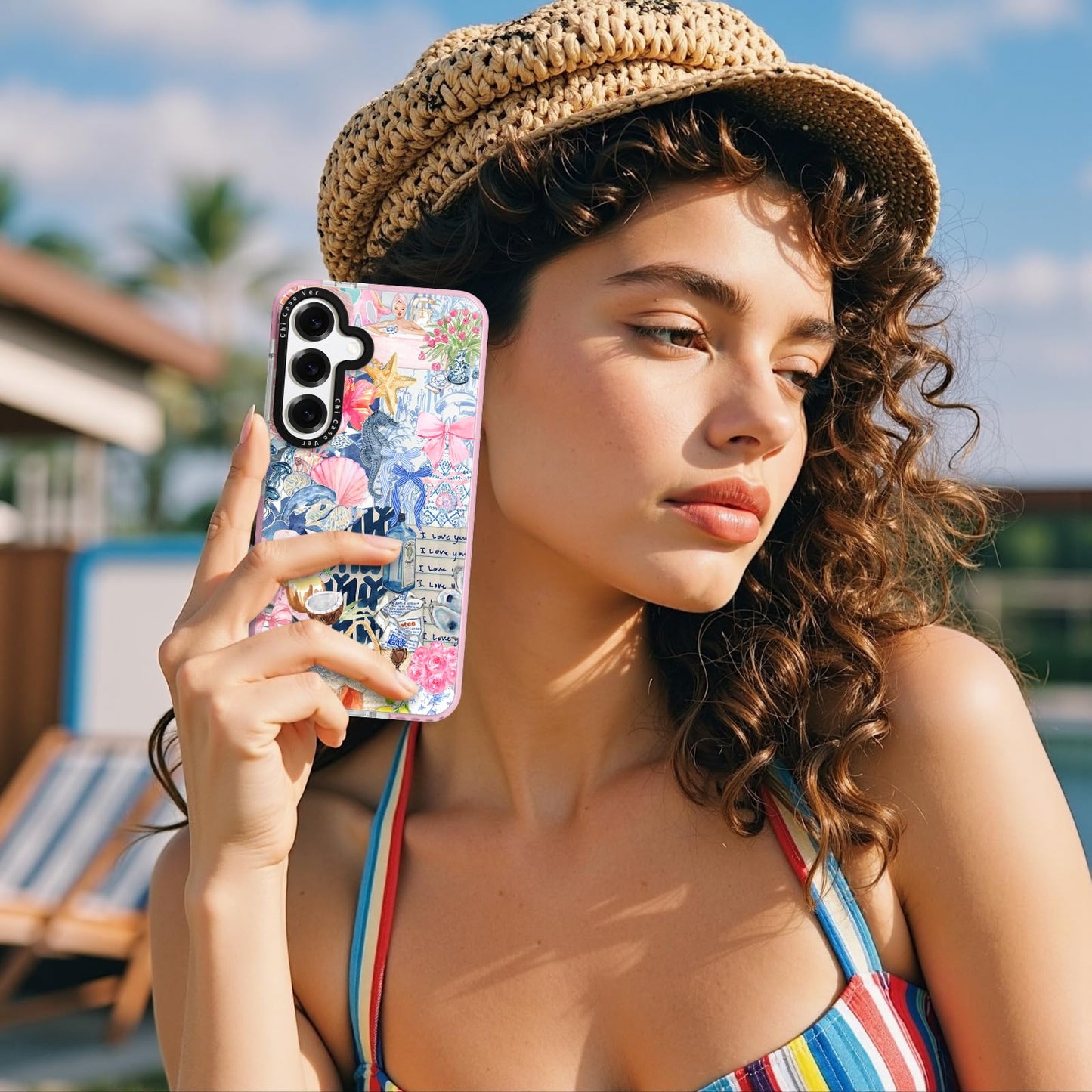 ChiCaseVer for Samsung Galaxy S25+ Case, Coastal Romantic Y2K Design with Military-Grade Drop Protection, Cute Ocean Theme TPU Cover with 1.5mm Camera Protection for Women Girls