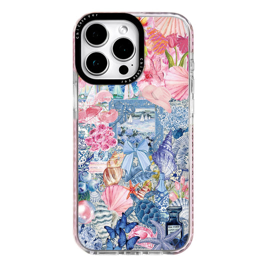 ChiCaseVer for iPhone 14 Pro Max Case, Coastal Vintage Collage Pattern, Military-Grade Drop Protection, Cute Soft Slim TPU Protective Cover with Camera Protection for Women & Girls